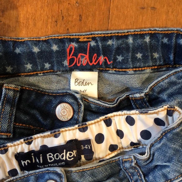 2 denim Mini Boden skirts 3-4yr - Picture 7 of 7